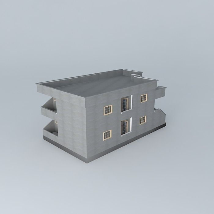 Dautovic house Ulcinj FINAL Free 3D model_1