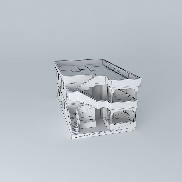 Dautovic house Ulcinj FINAL Free 3D model_3