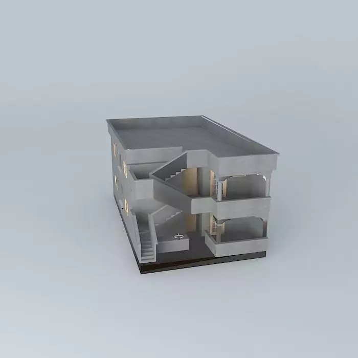 Dautovic house Ulcinj FINAL Free 3D model_0