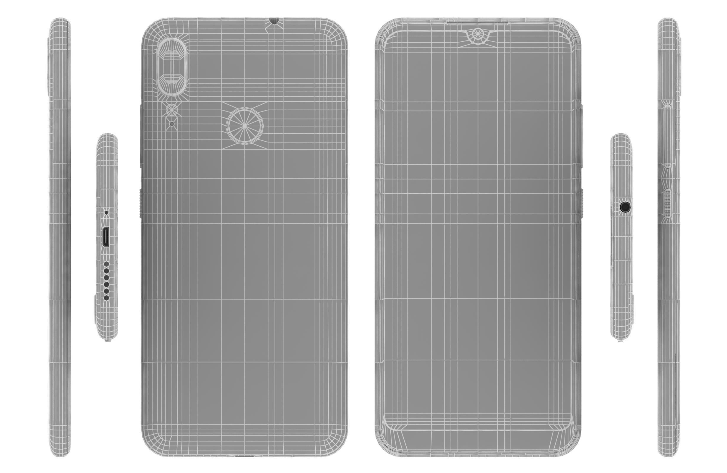 Motorola Moto E6 Plus All Colors 3D model_12