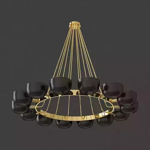 Callisto gold chandelier