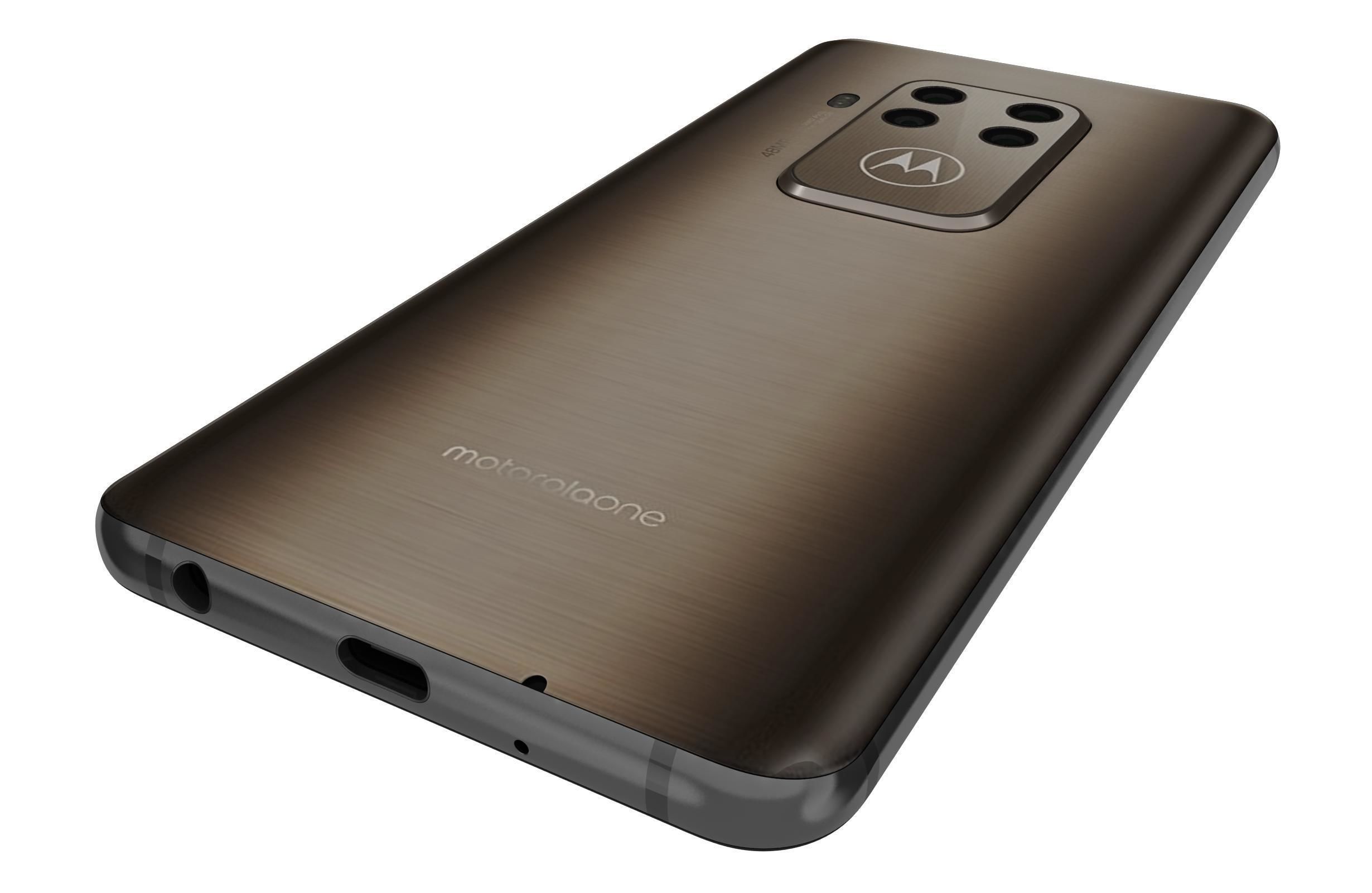 Motorola One Zoom Brushed Bronze 3D model_12