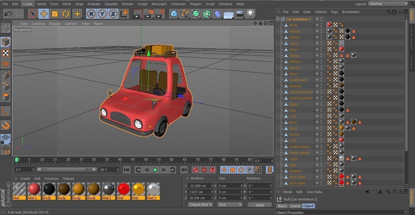 Car animation 3D model_21
