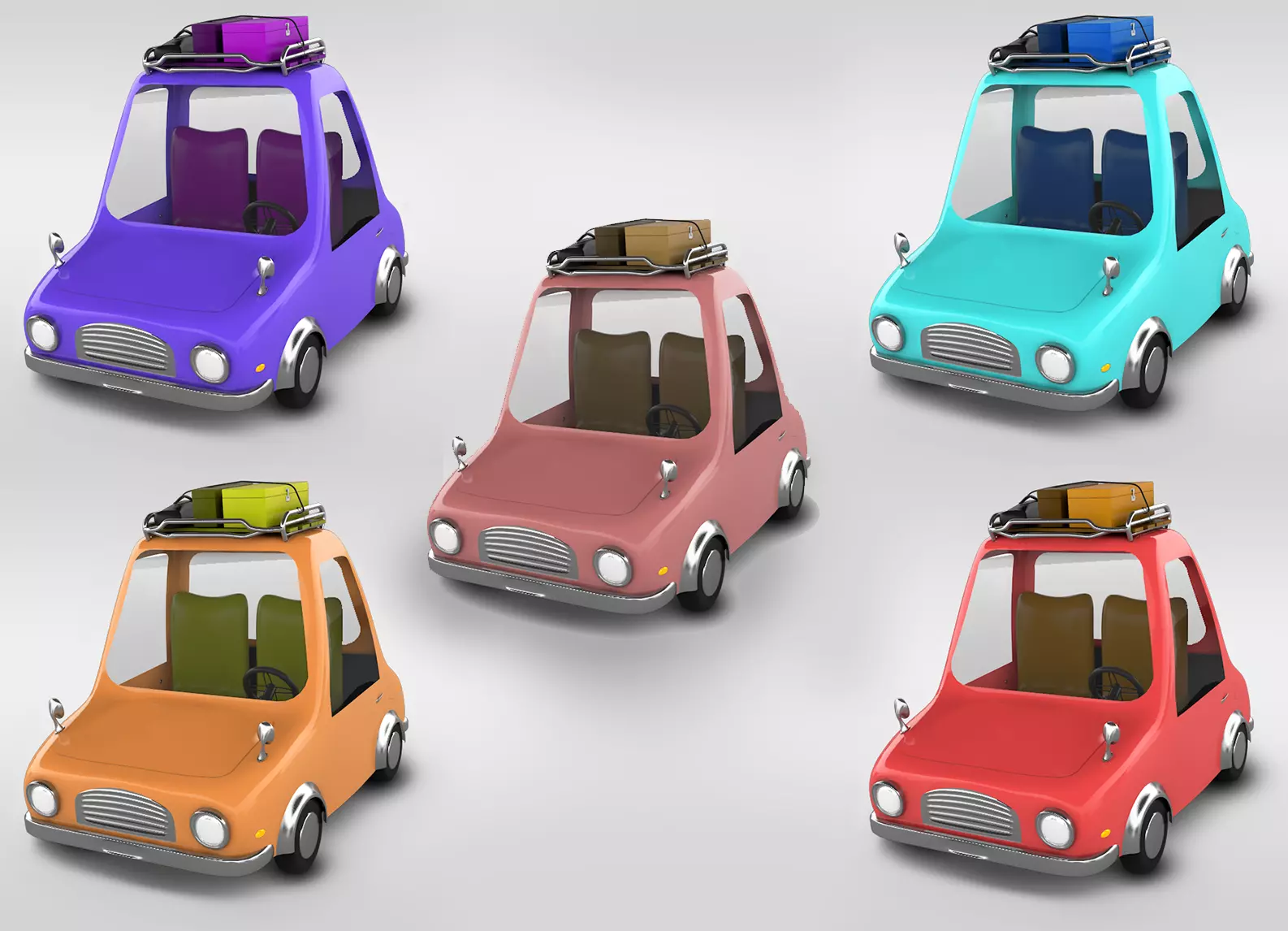 Car animation 3D model_0