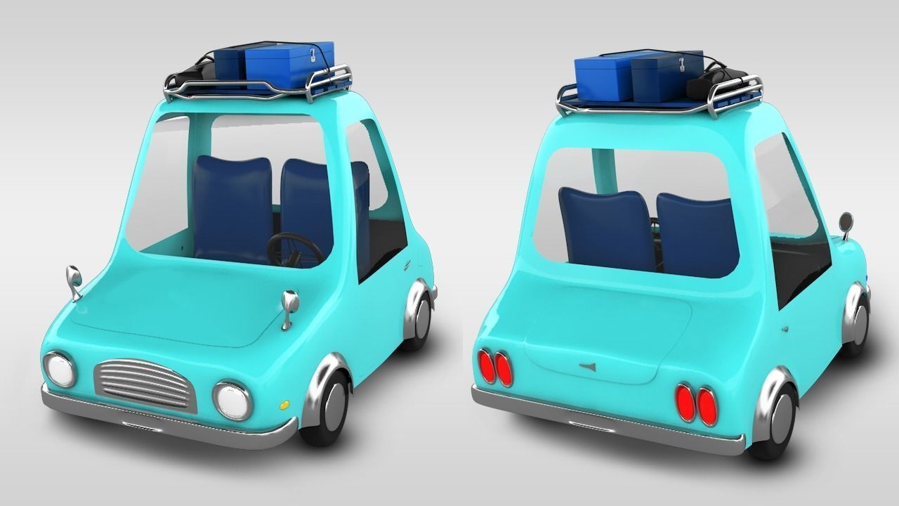 Car animation 3D model_4
