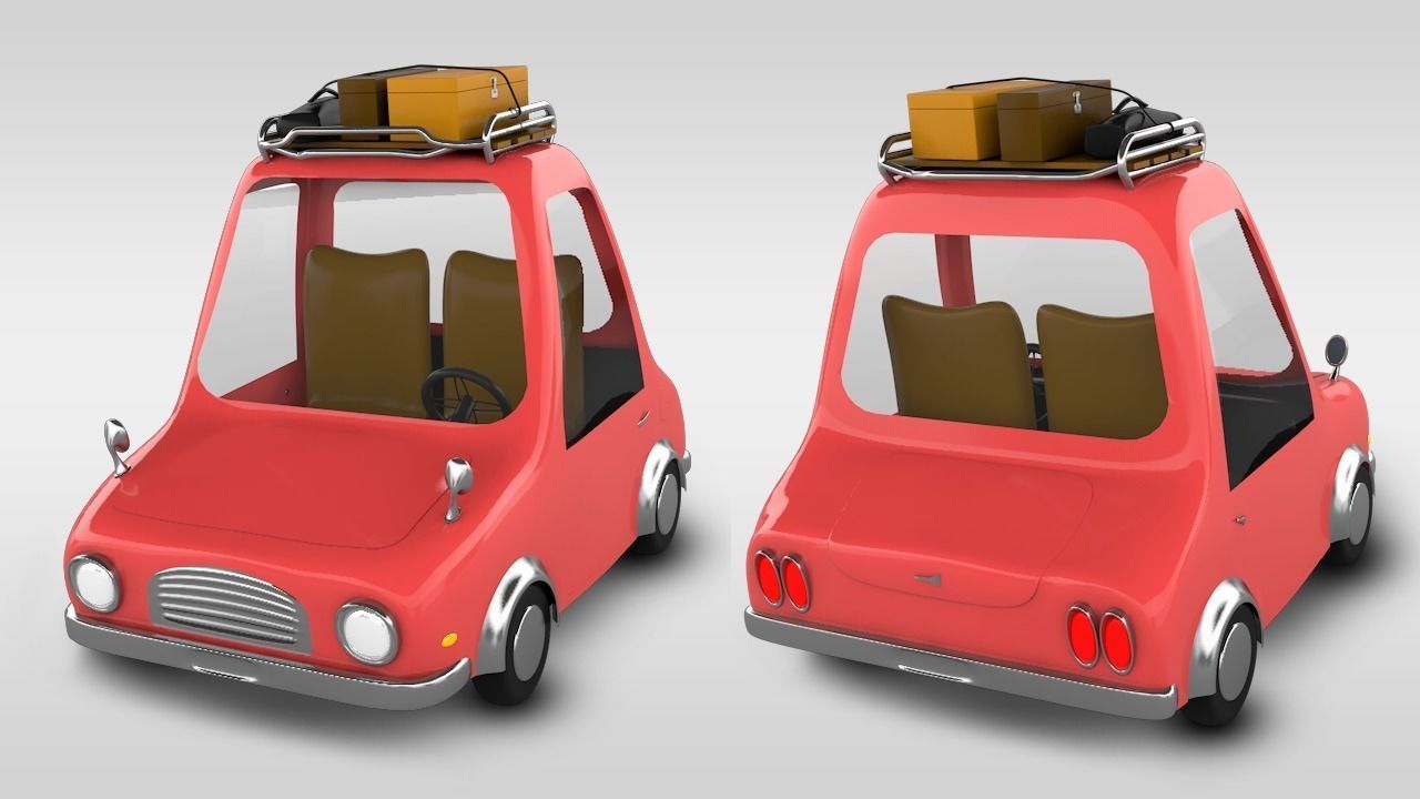 Car animation 3D model_2