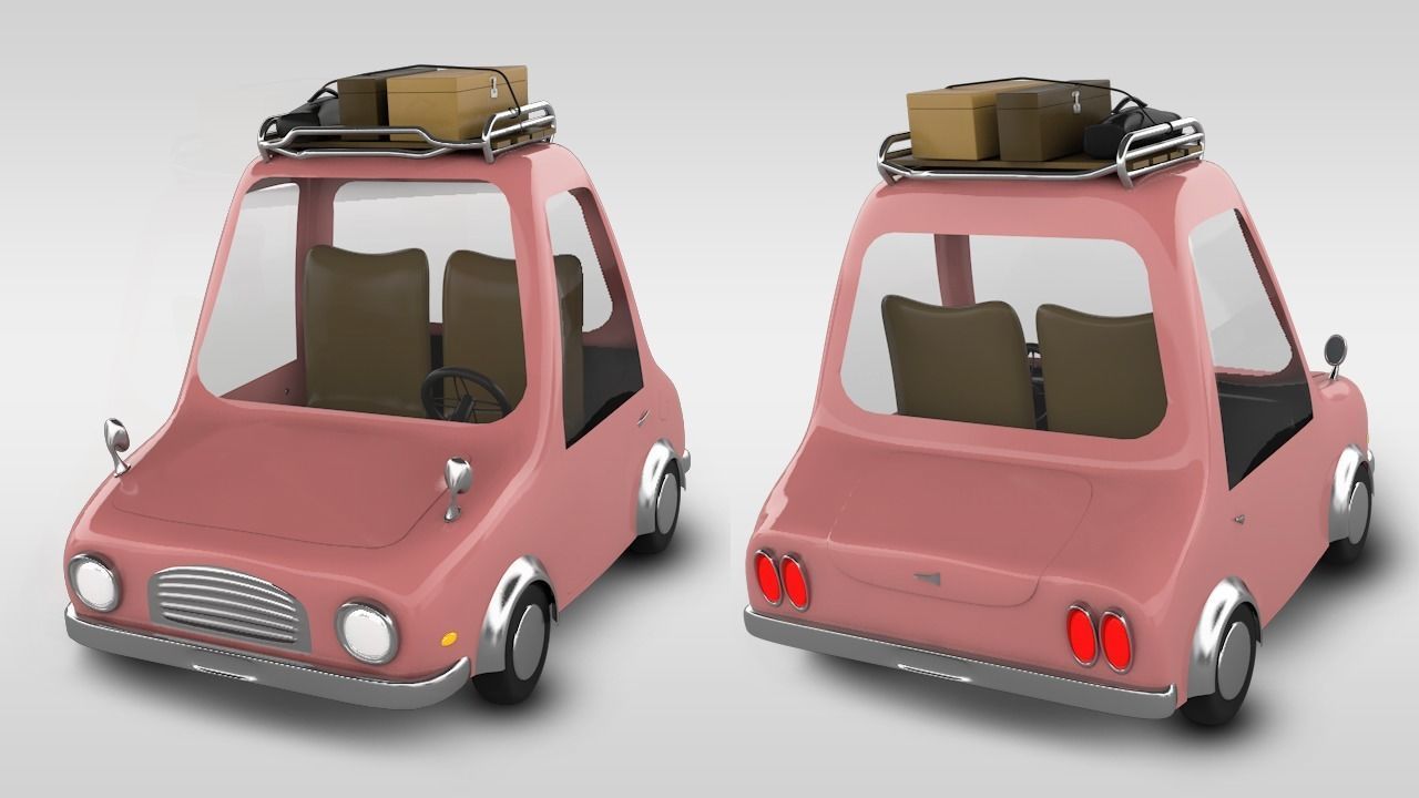 Car animation 3D model_1