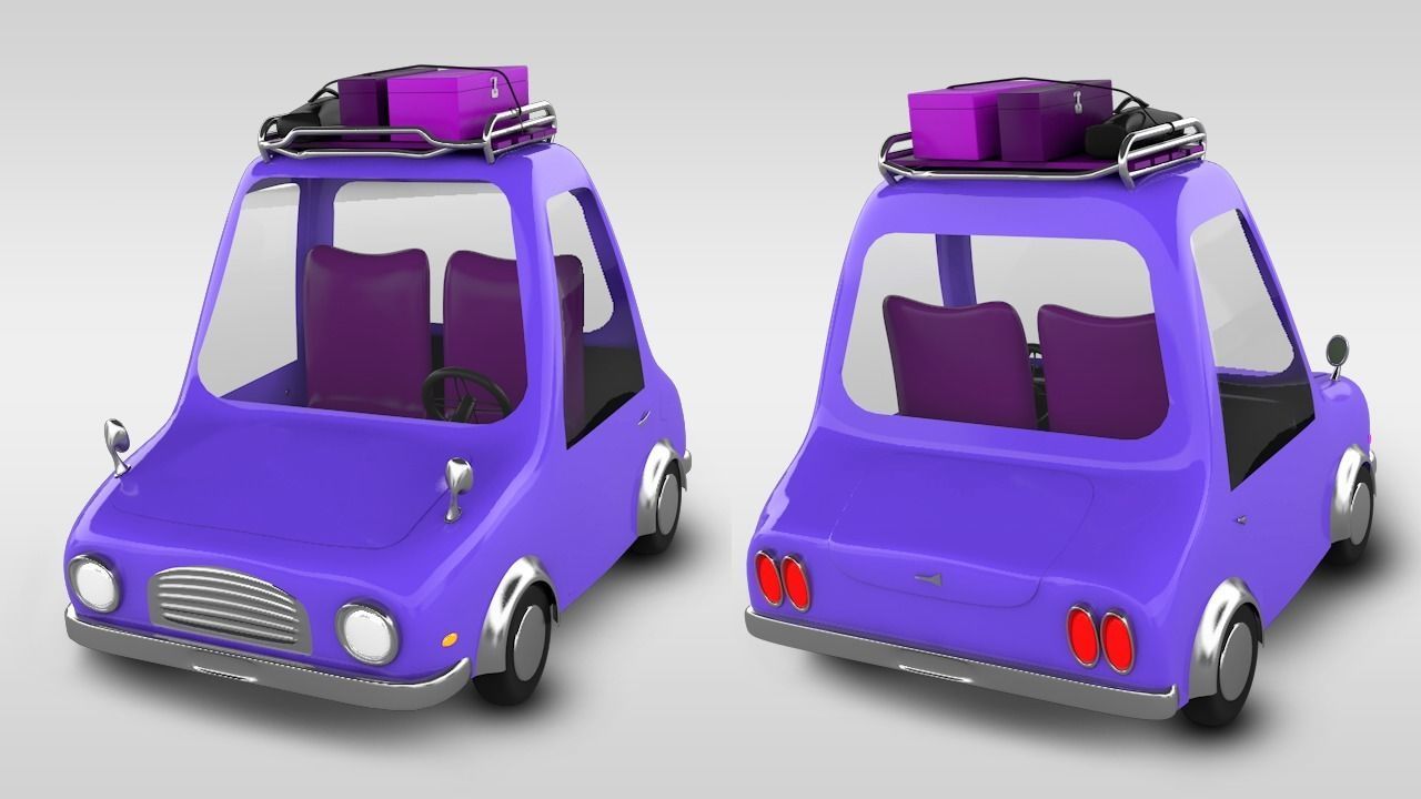 Car animation 3D model_5