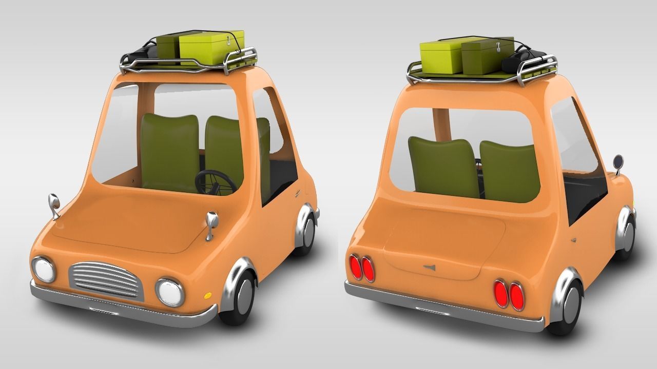 Car animation 3D model_3