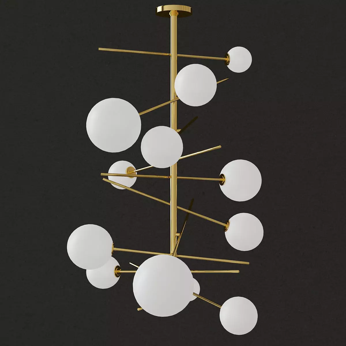 Globo Chandelier 3D model_0