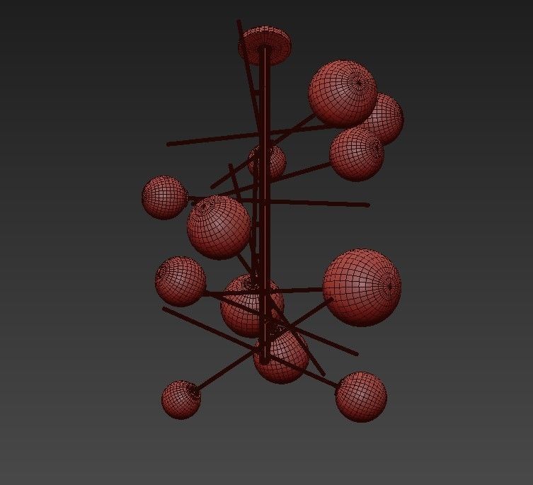 Globo Chandelier 3D model_3