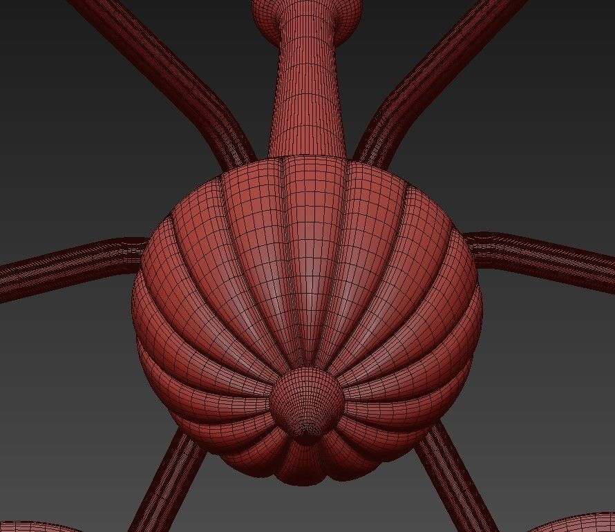 Murano Chandelier 3D model_6