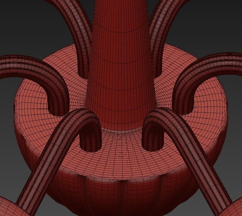 Murano Chandelier 3D model_7