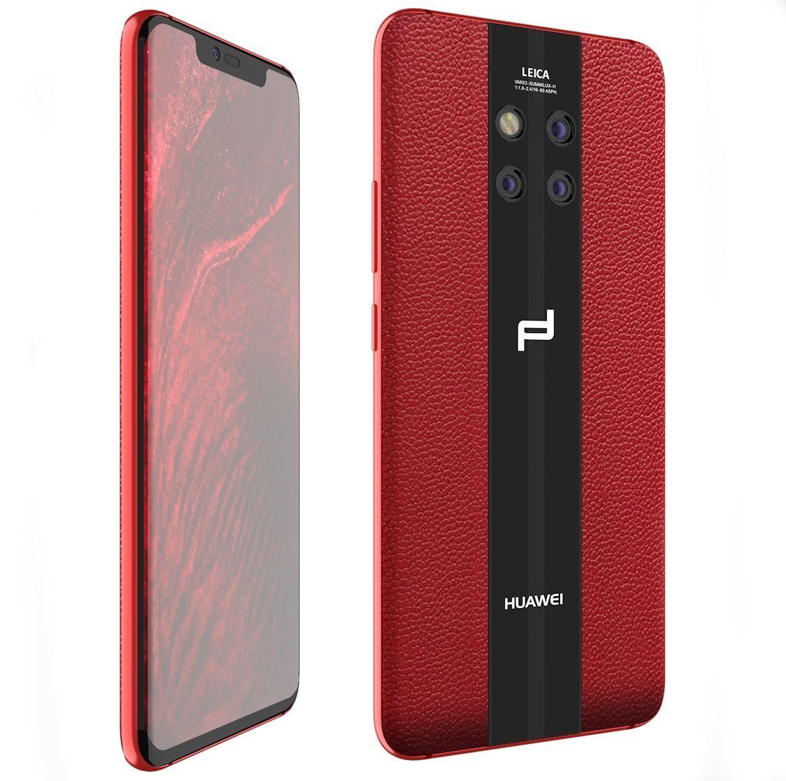 Huawei Mate 20 RS Red 3D model_4