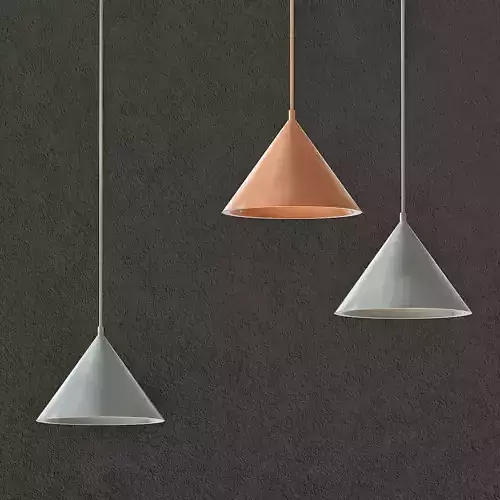 Annular hanging lamp with three lights
