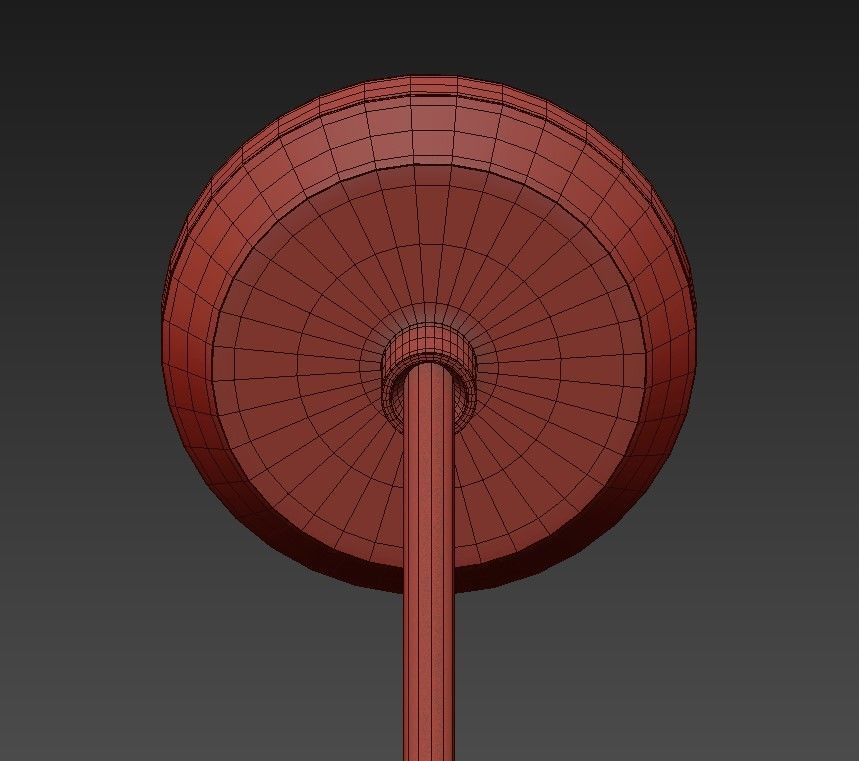 Annular hanging lamp with three lights 3D model_6