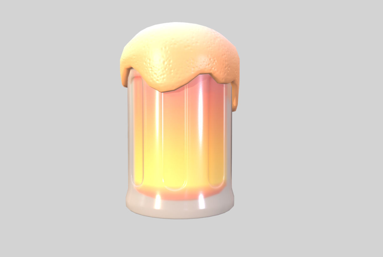 Beer Glass 3D model_6