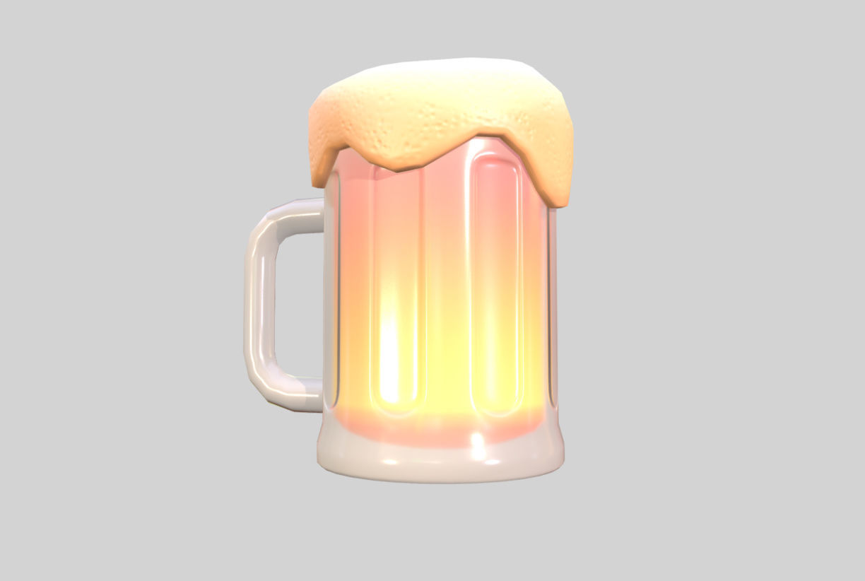 Beer Glass 3D model_7