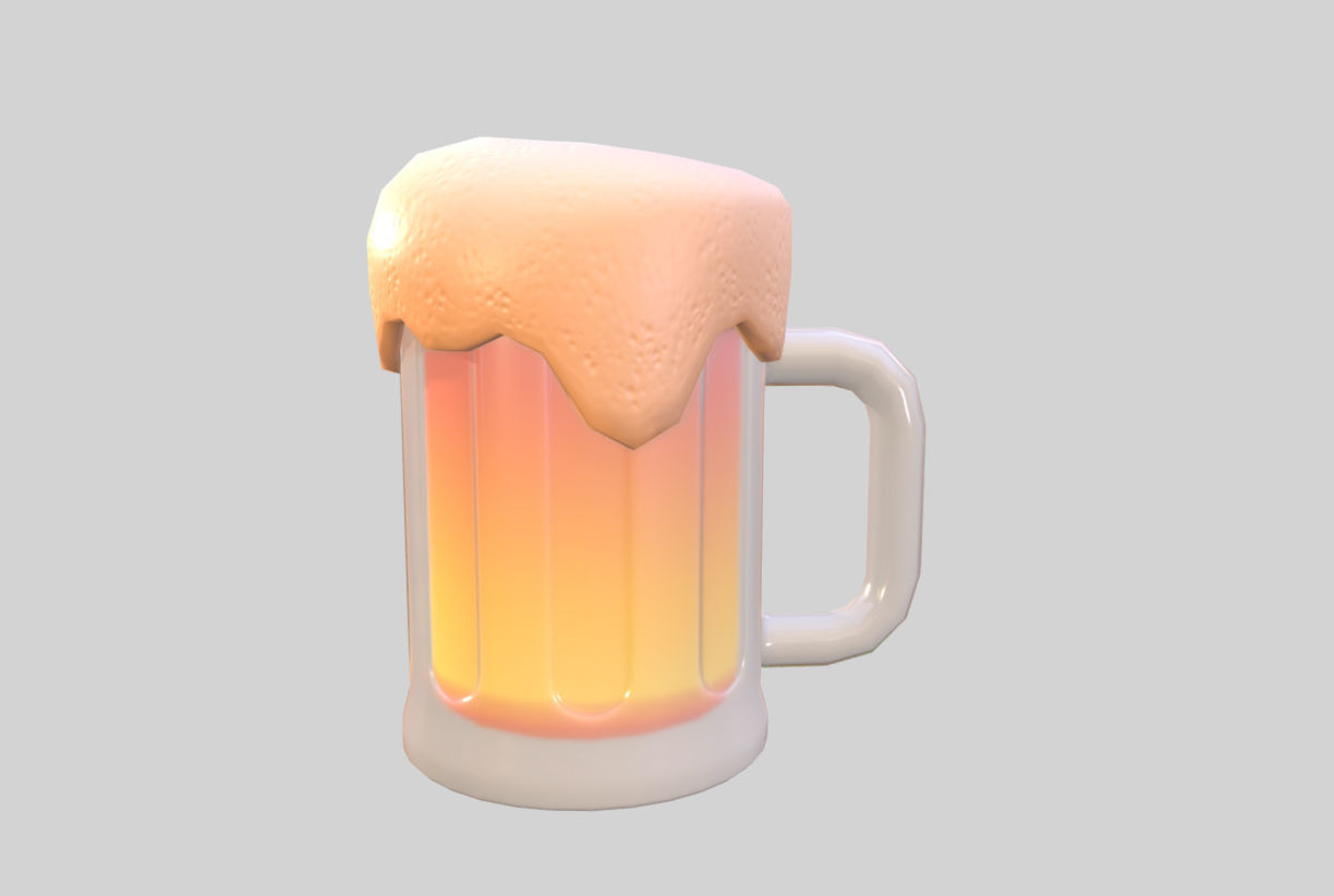 Beer Glass 3D model_5
