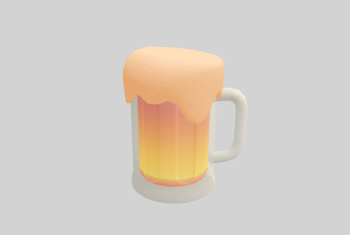 Beer Glass 3D model_2