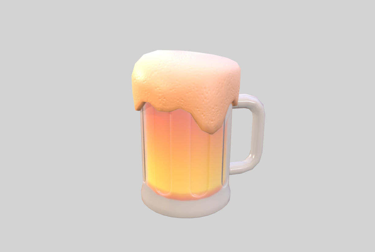 Beer Glass 3D model_1