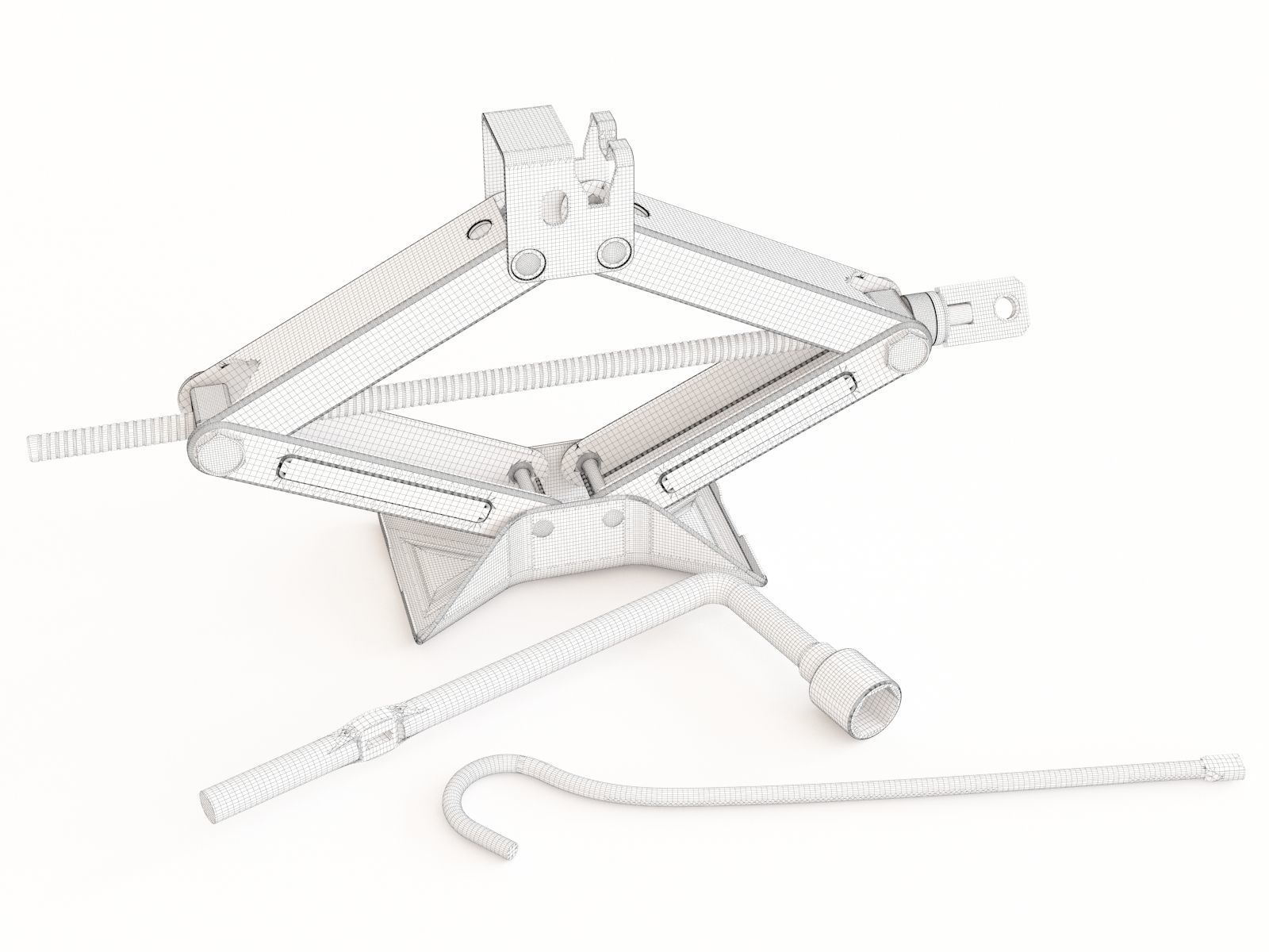 Car Jack 03 3D model_1