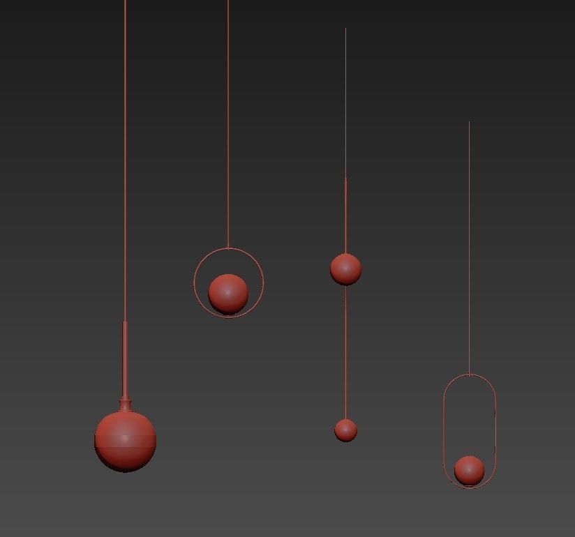 CRESCENT four balls 3D model_1