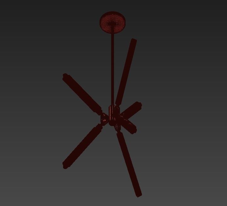 Pelle gold x pendant light 3D model_5