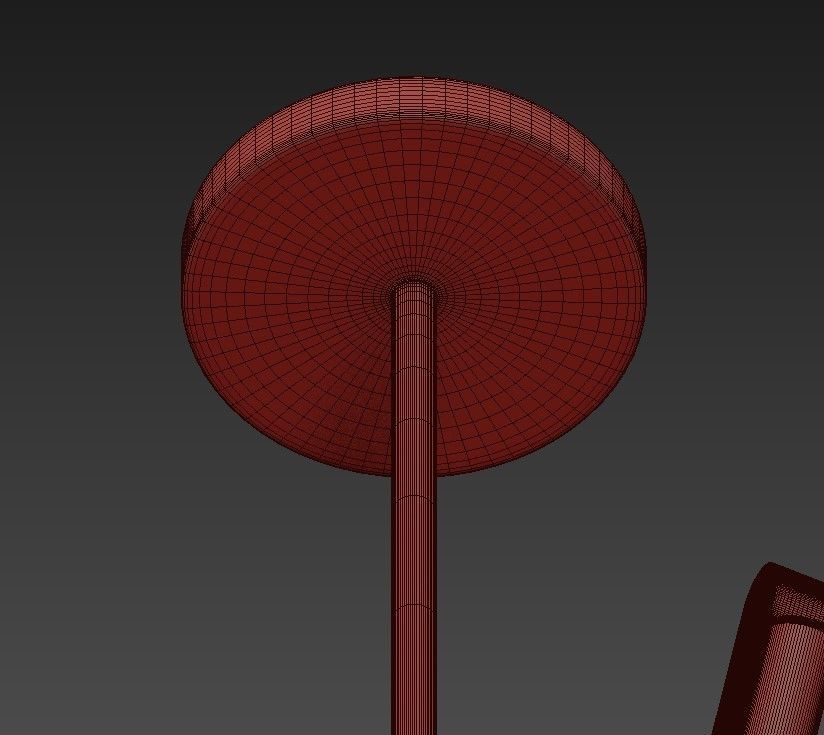 Pelle gold x pendant light 3D model_1