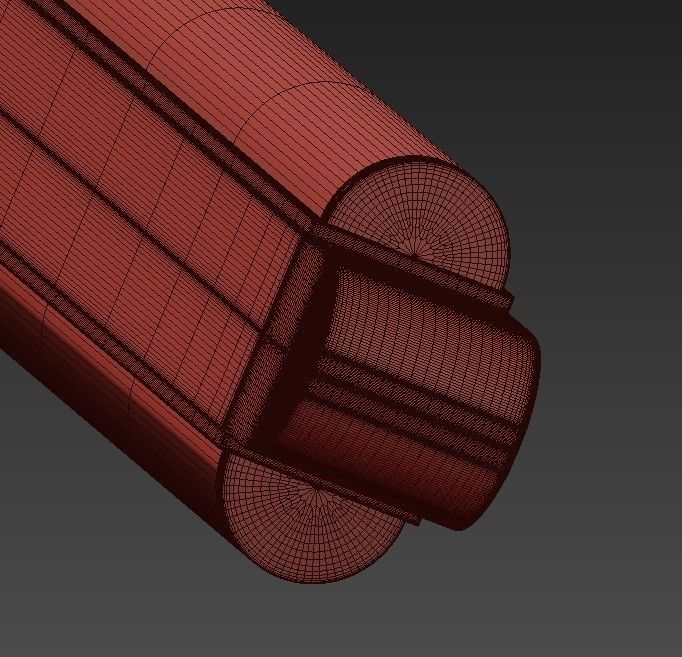 Pelle gold x pendant light 3D model_6