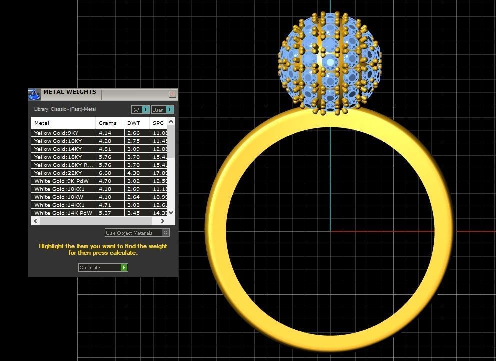 Ball ring 3D print model_7