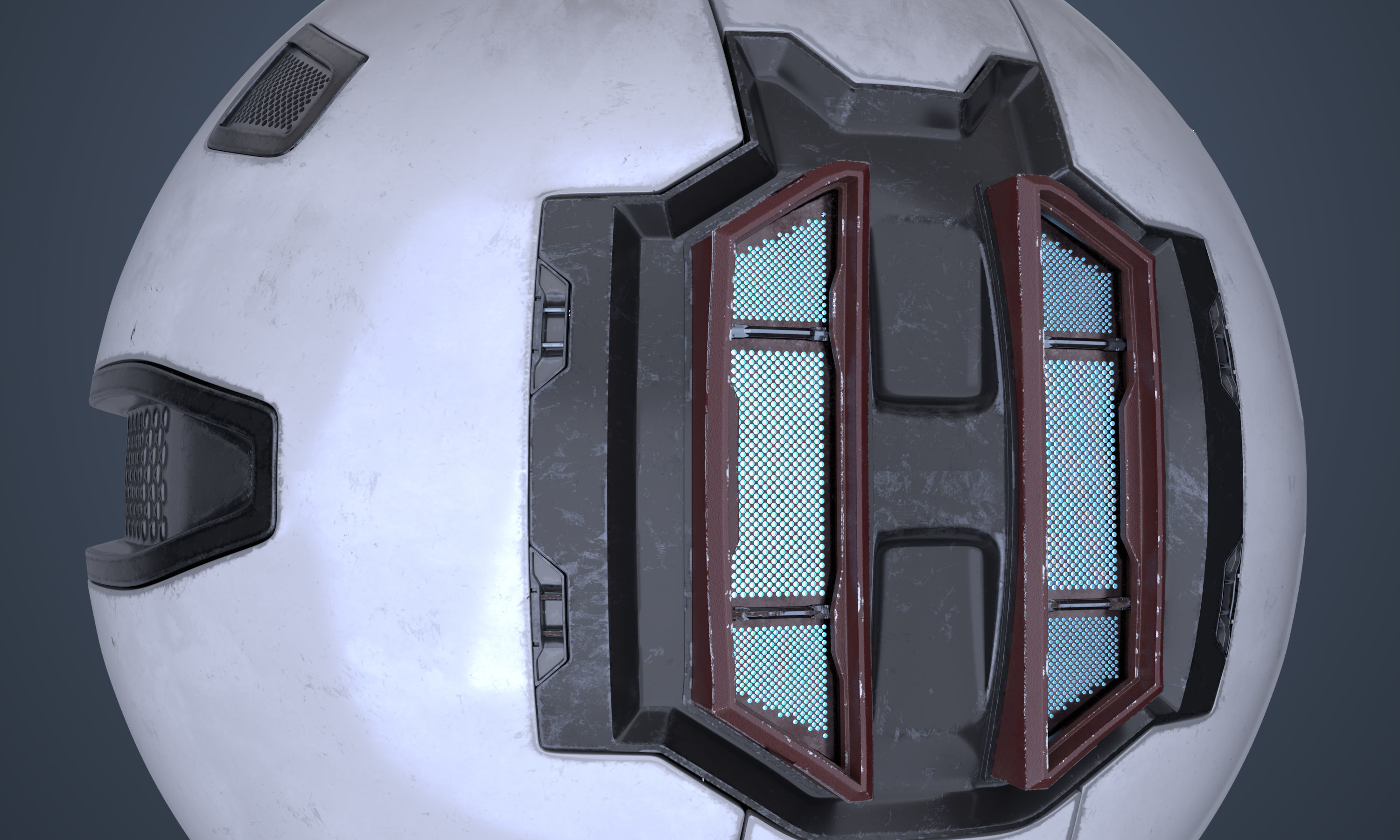 Surveillance Drone Mk1 Used Look Free 3D model_6