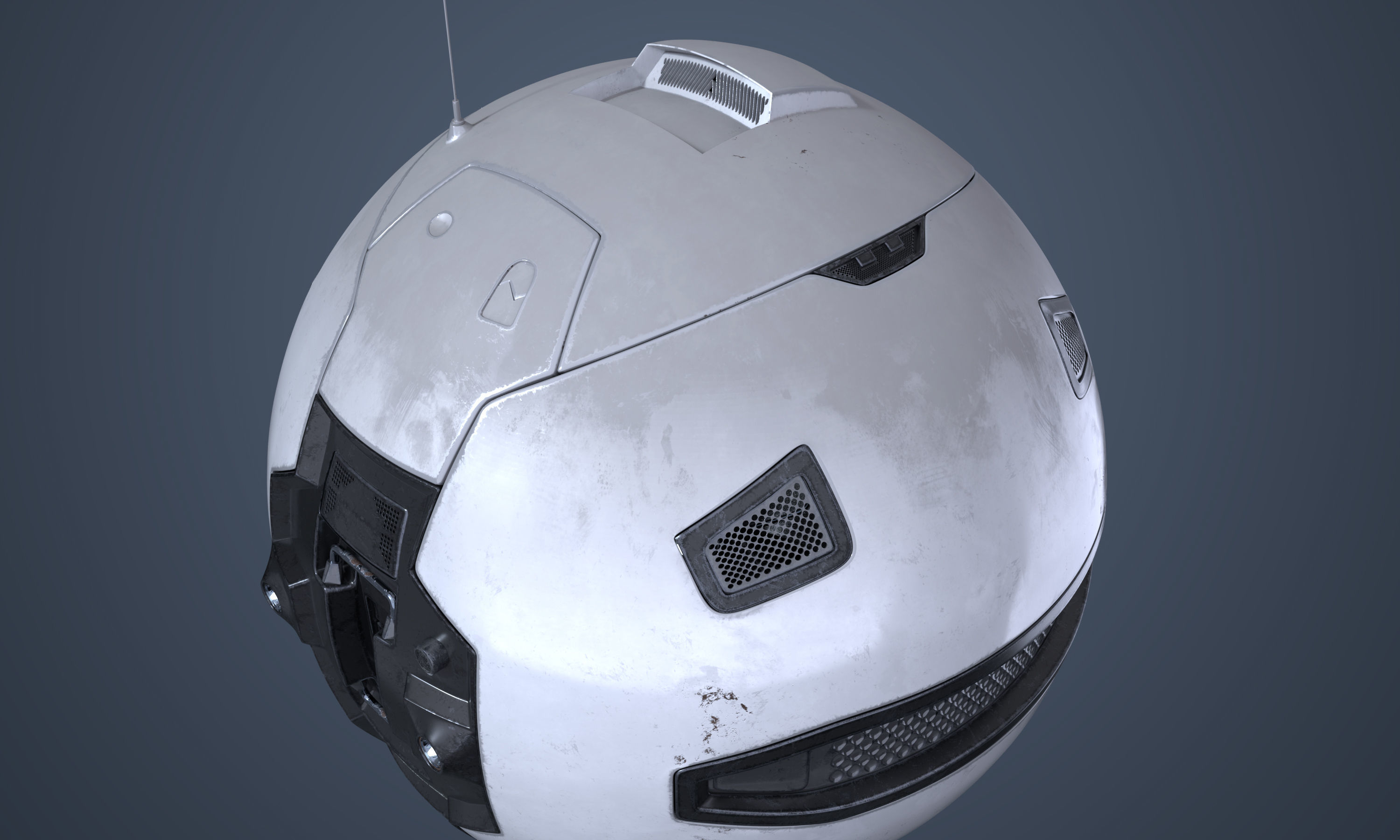 Surveillance Drone Mk1 Used Look Free 3D model_4