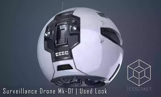 Surveillance Drone Mk1 Used Look Free 3D model