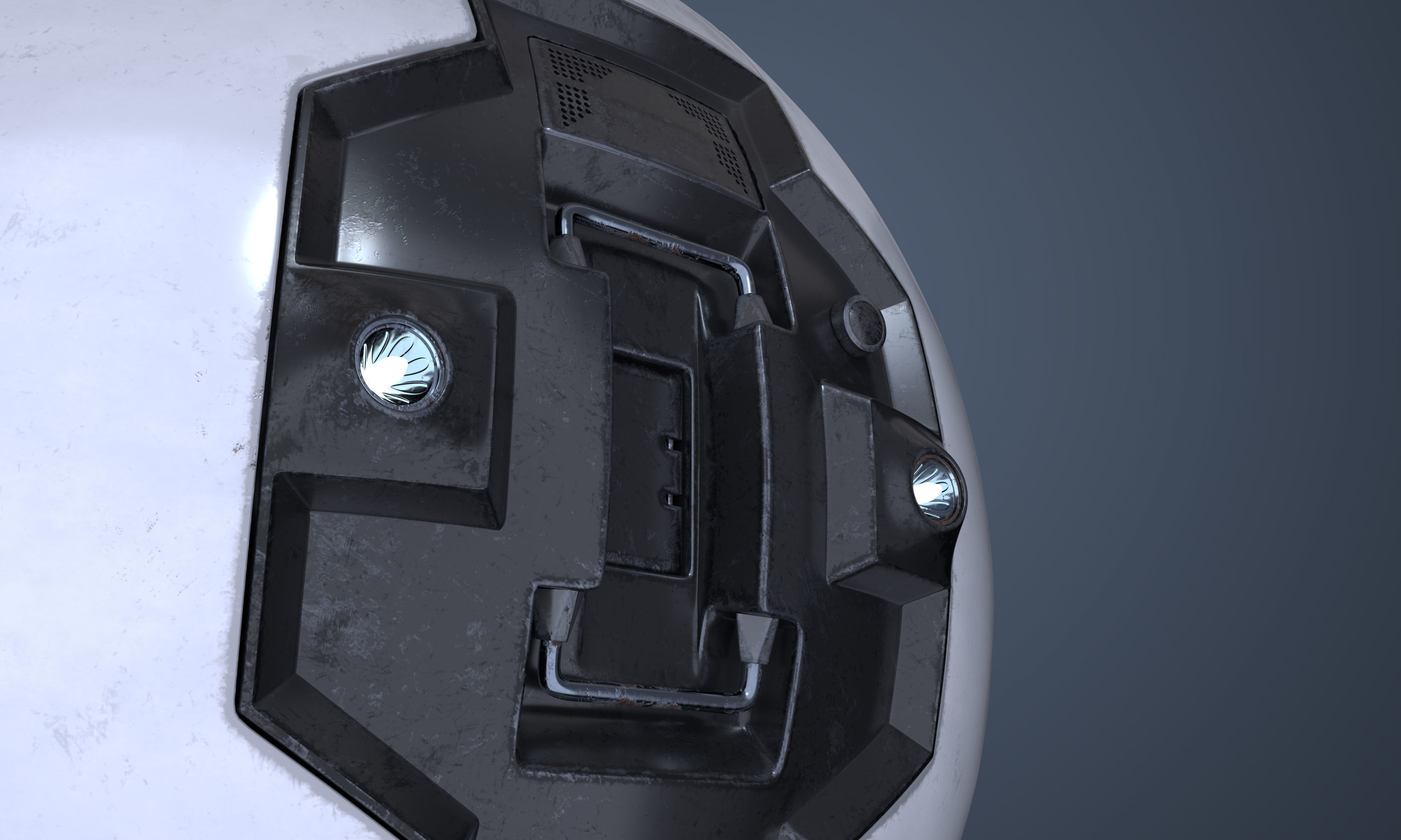 Surveillance Drone Mk1 Used Look Free 3D model_5