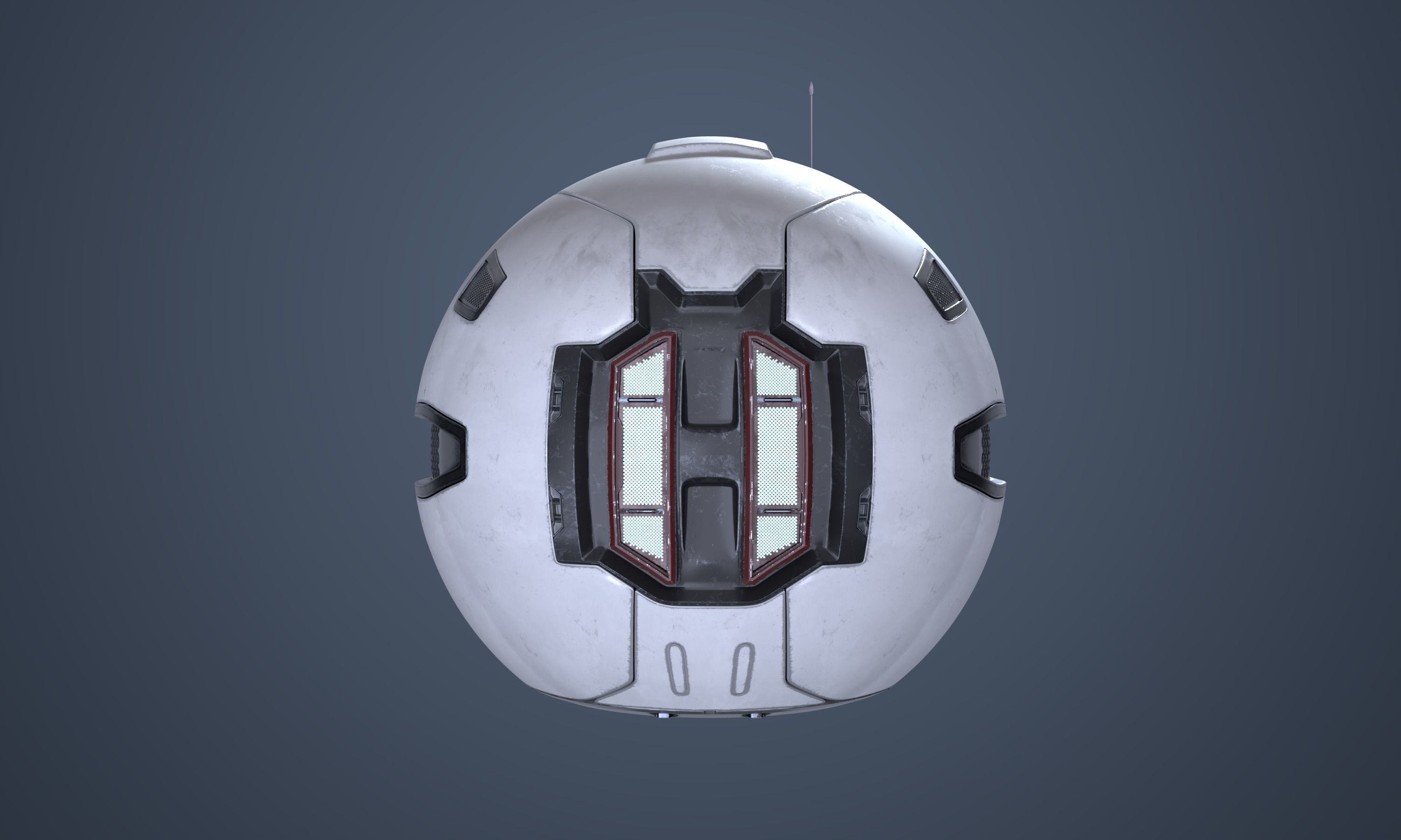 Surveillance Drone Mk1 Used Look Free 3D model_2