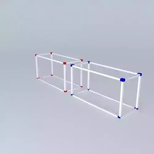 Chassis two boxes Free 3D model