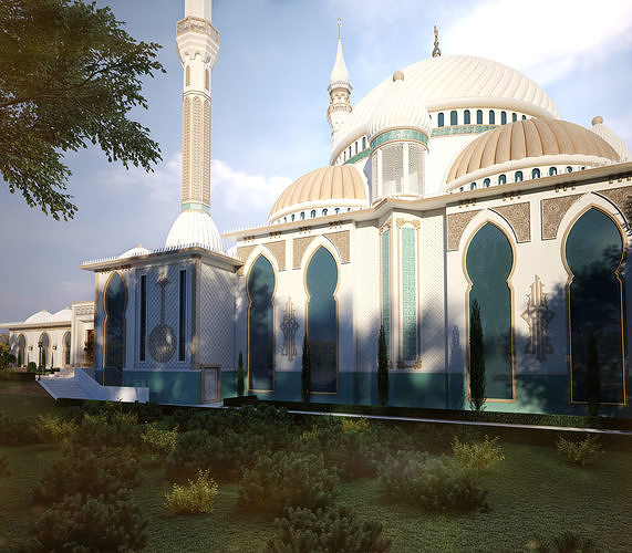 mosque 3D model