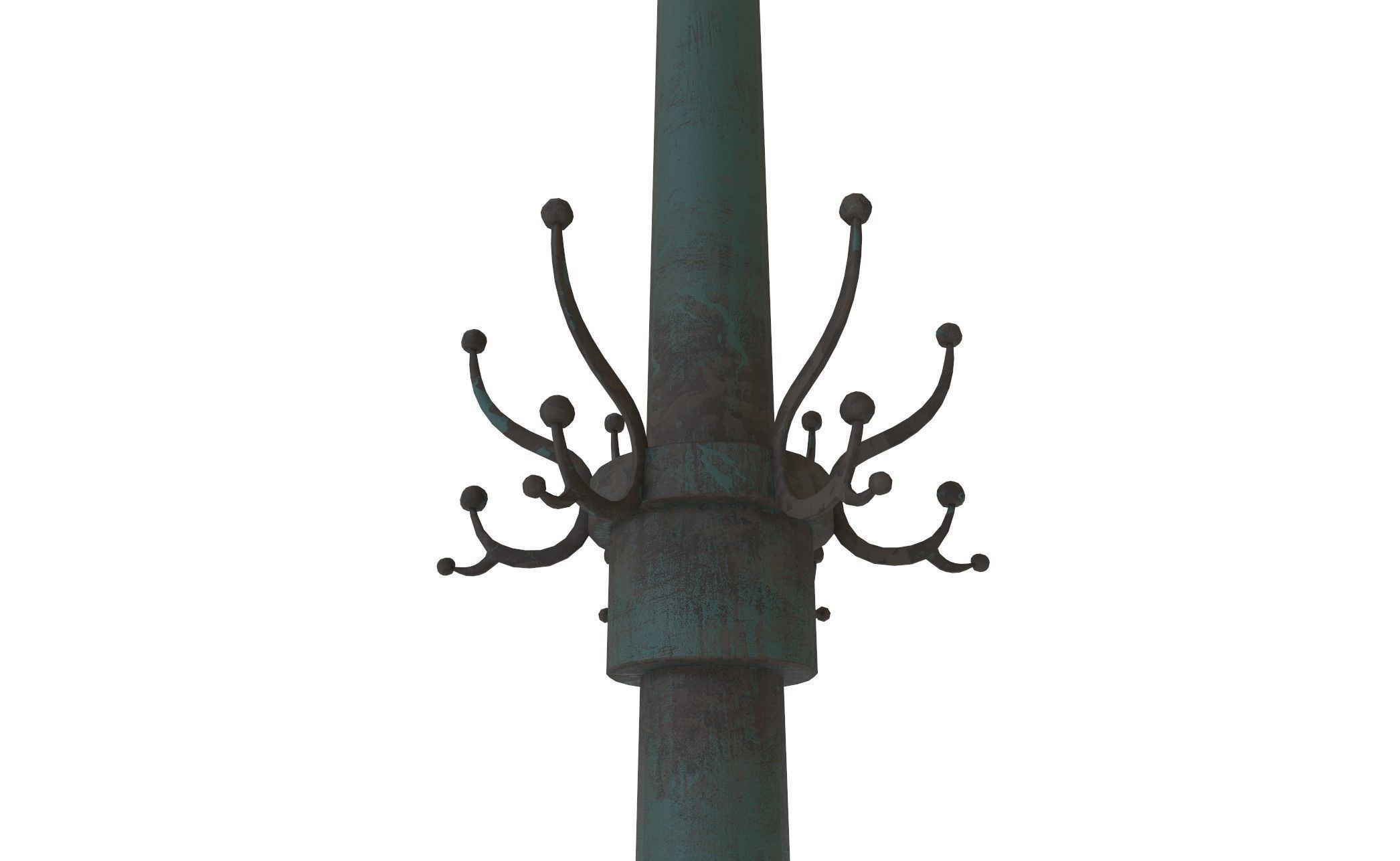 Game-Ready Cloths Stand Hanger with 4K-PBR Texture Set Low-poly 3D model_5