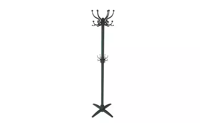 Game-Ready Cloths Stand Hanger with 4K-PBR Texture Set