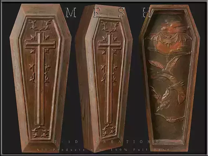 Coffin wooden box