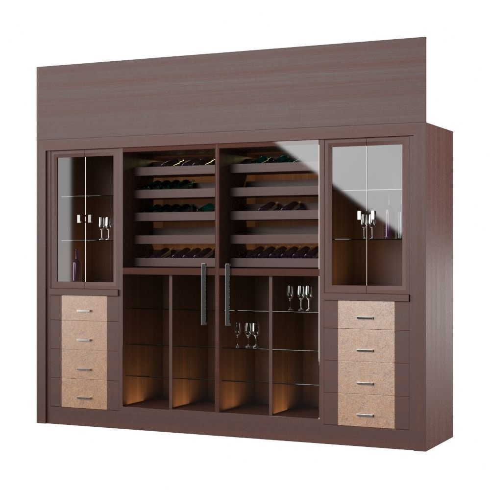 wine tasting cabinet 3D model_1