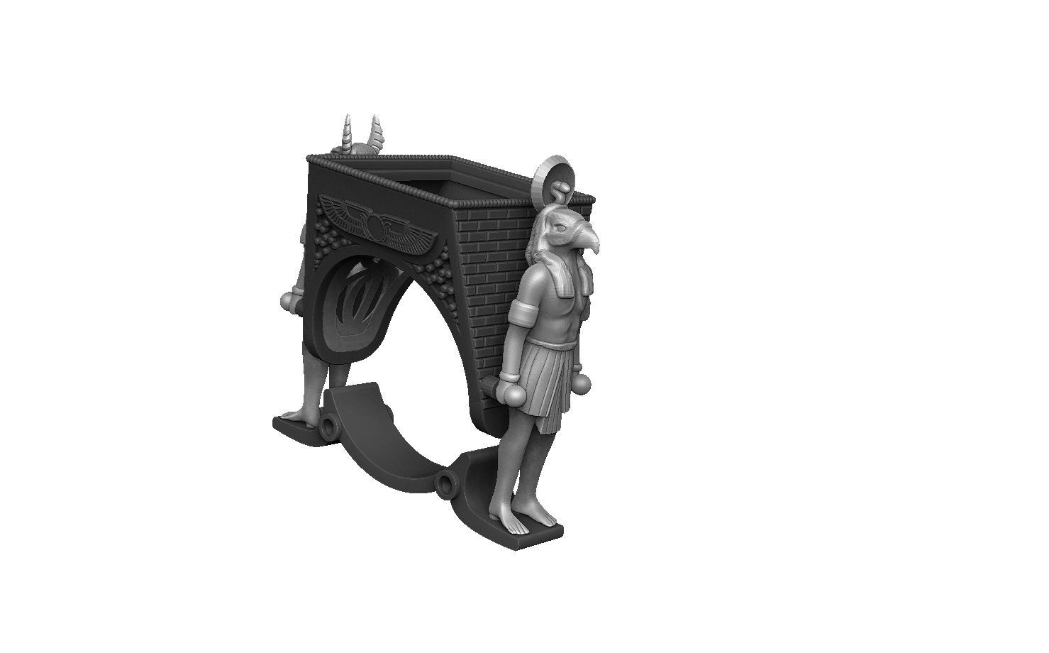 Egypt ring 3D print model_8