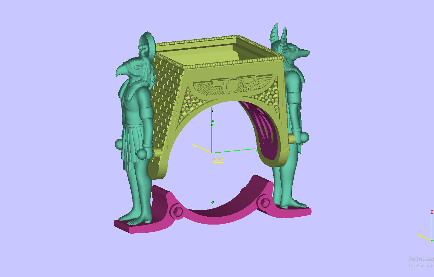 Egypt ring 3D print model_9