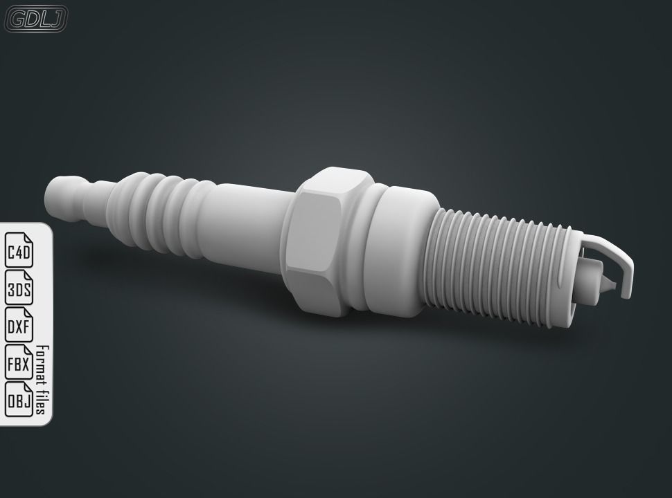 Spark Plugs 3D model_7