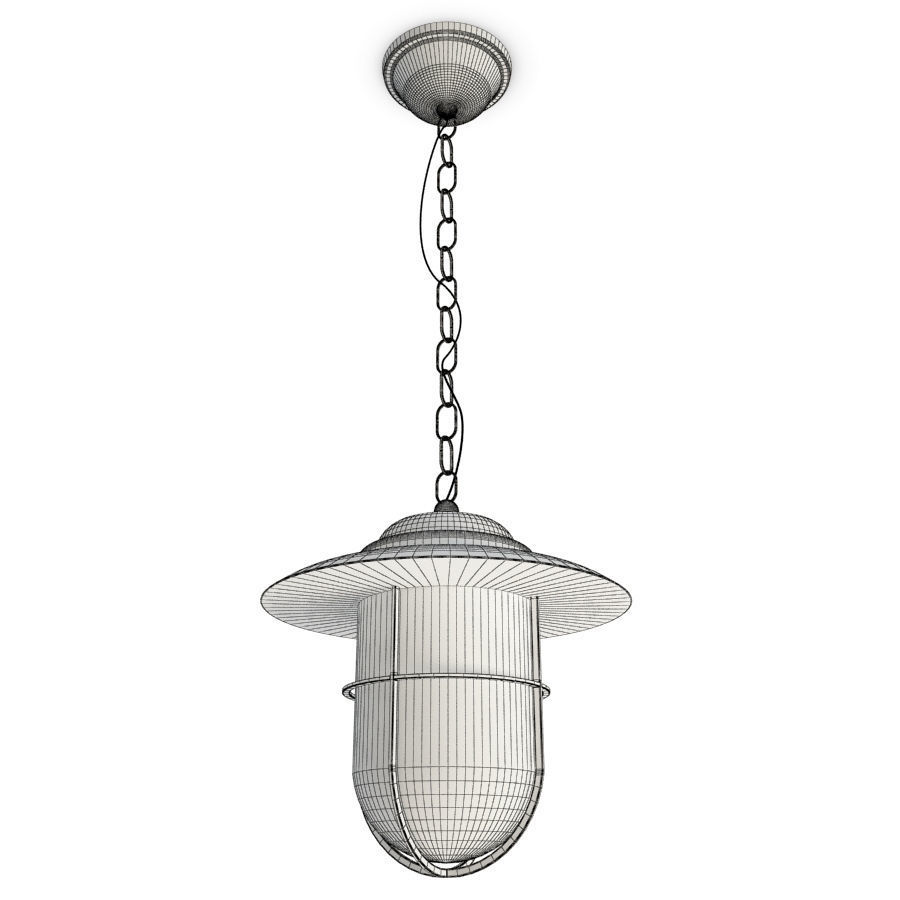 Copper and Bayonne Cage Lamps 3D model_3