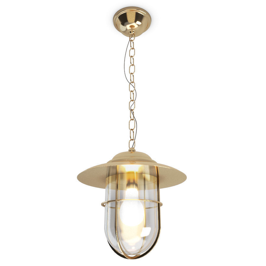 Copper and Bayonne Cage Lamps 3D model_2