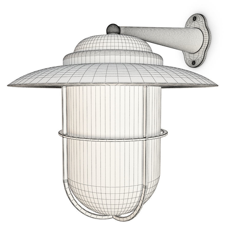 Copper and Bayonne Cage Lamps 3D model_5