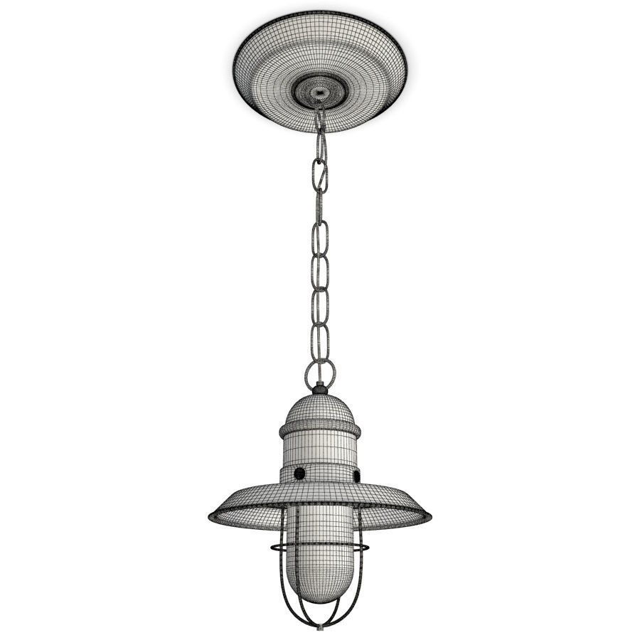 Copper and Bayonne Cage Lamps 3D model_7