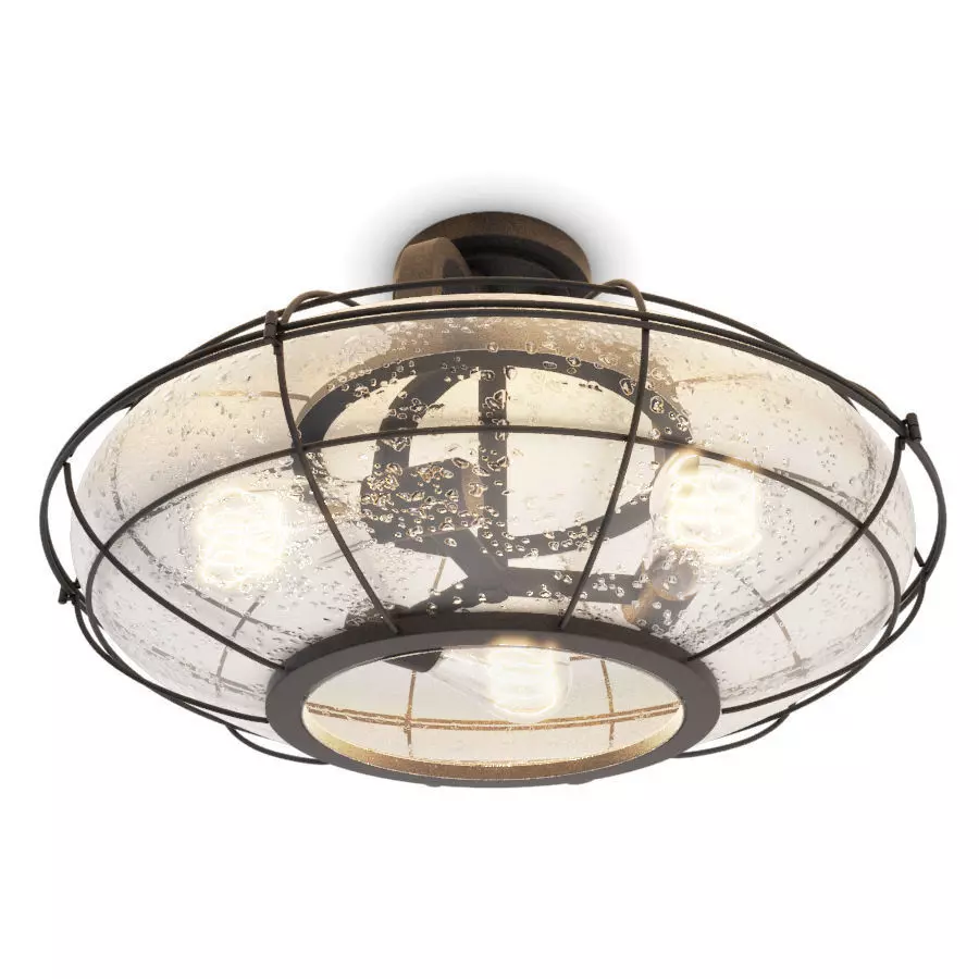 Industrial Ceiling Lamp Connell 3D model